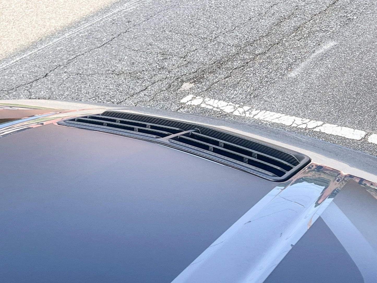 2024-Current Ford Mustang GT Dry Carbon Hood Vent