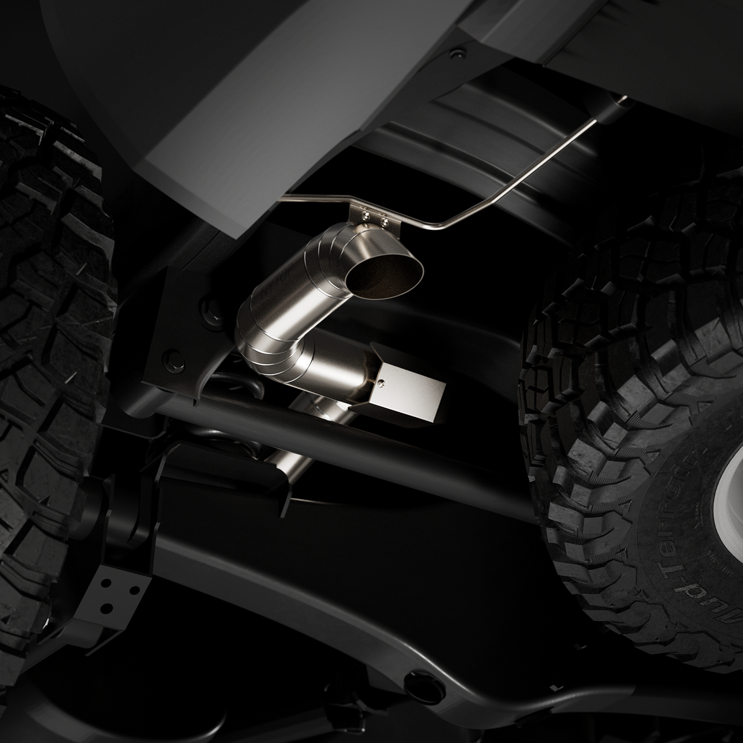 2024-Current Lexus GX550/Toyota Land Cruiser Titanium Axle Dump Exhaust