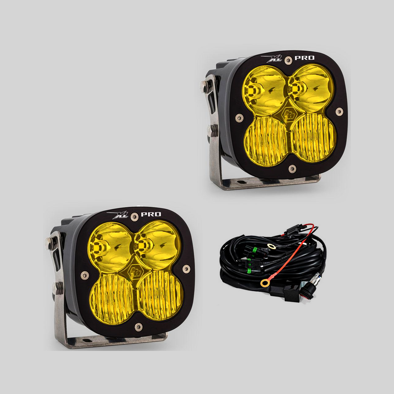 Baja Designs LED Light Pods Baja Amber Lens Driving Combo Pattern Pair XL Pro Series Baja Designs