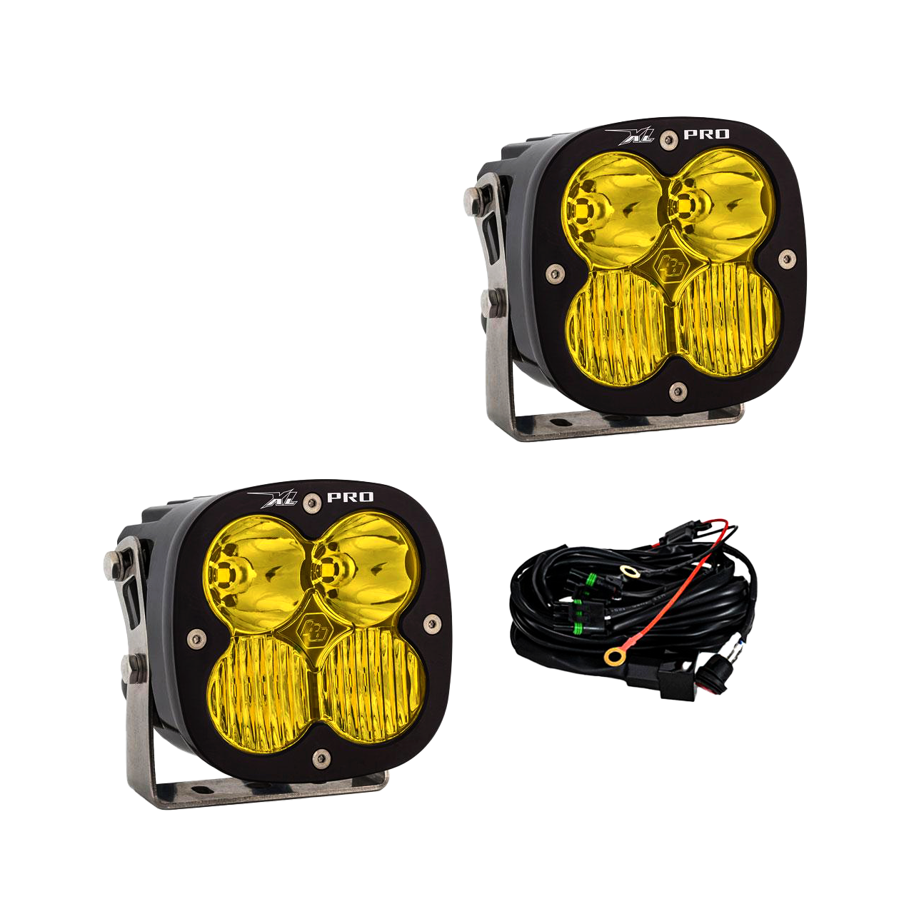 Baja Designs LED Light Pods Baja Amber Lens Driving Combo Pattern Pair XL Pro Series Baja Designs