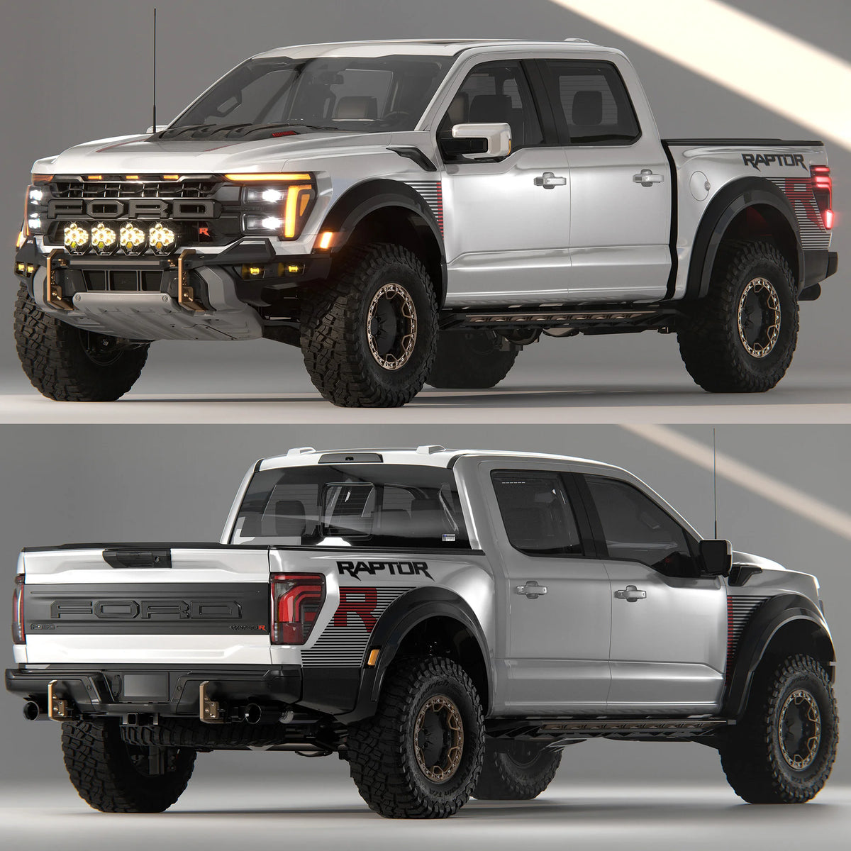 2024-Current Ford F-150 Raptor Front Bull Bar Assembly