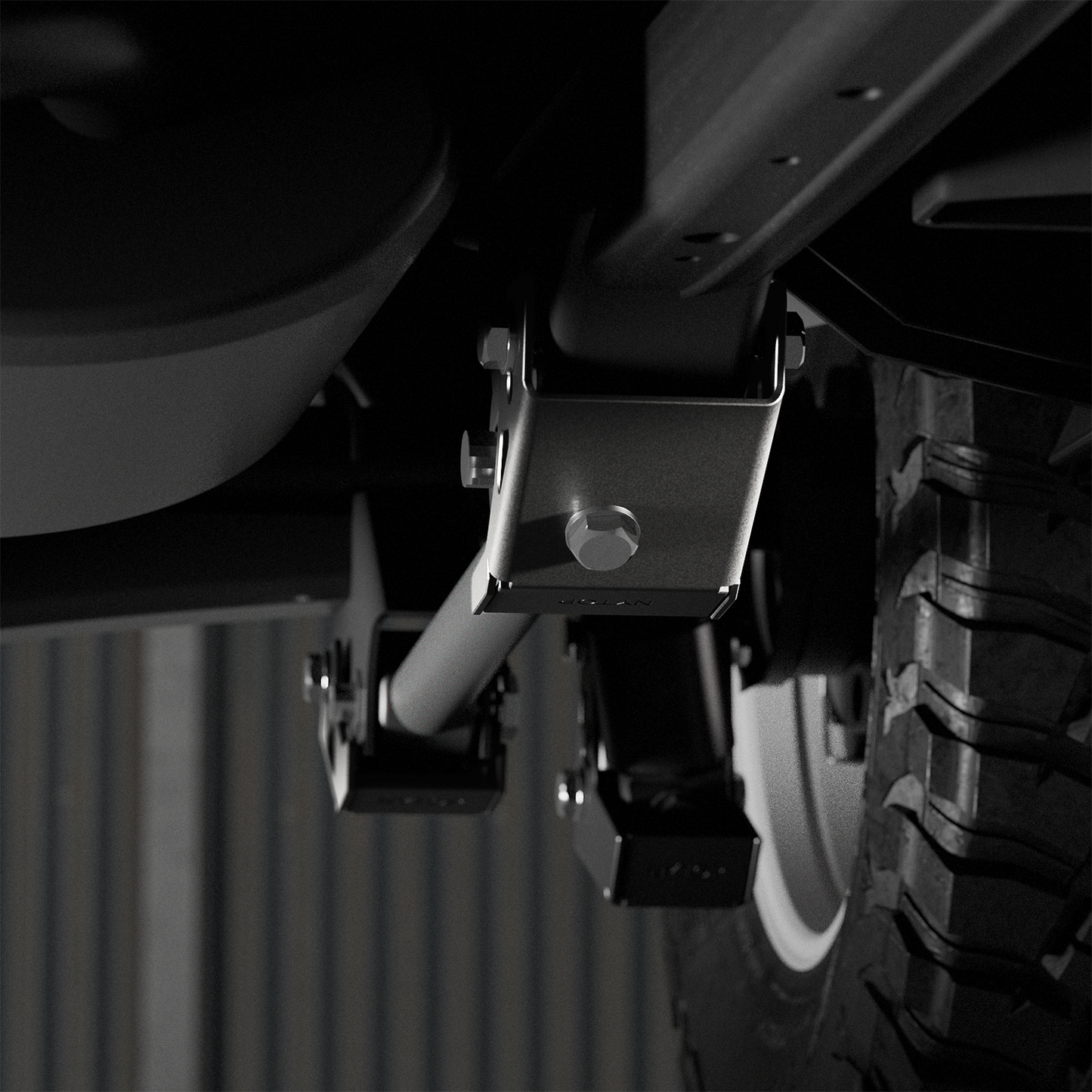 2024-Current Toyota Tacoma Lower Trailing Arm Skid Plate Kit