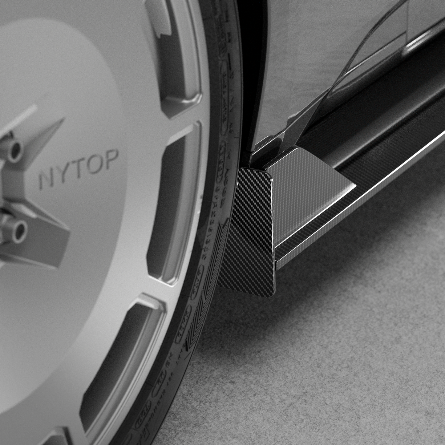 2024-Current Ford Mustang Front Splash Guard