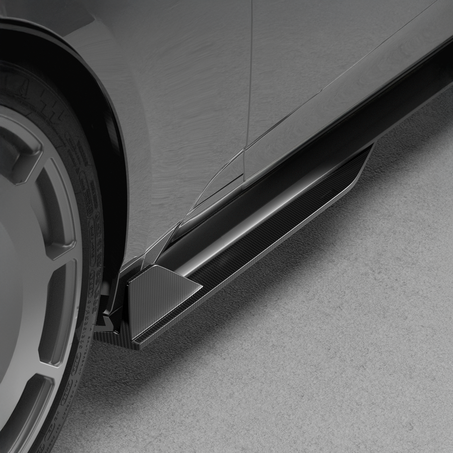2024-Current Ford Mustang Side Skirt Extension