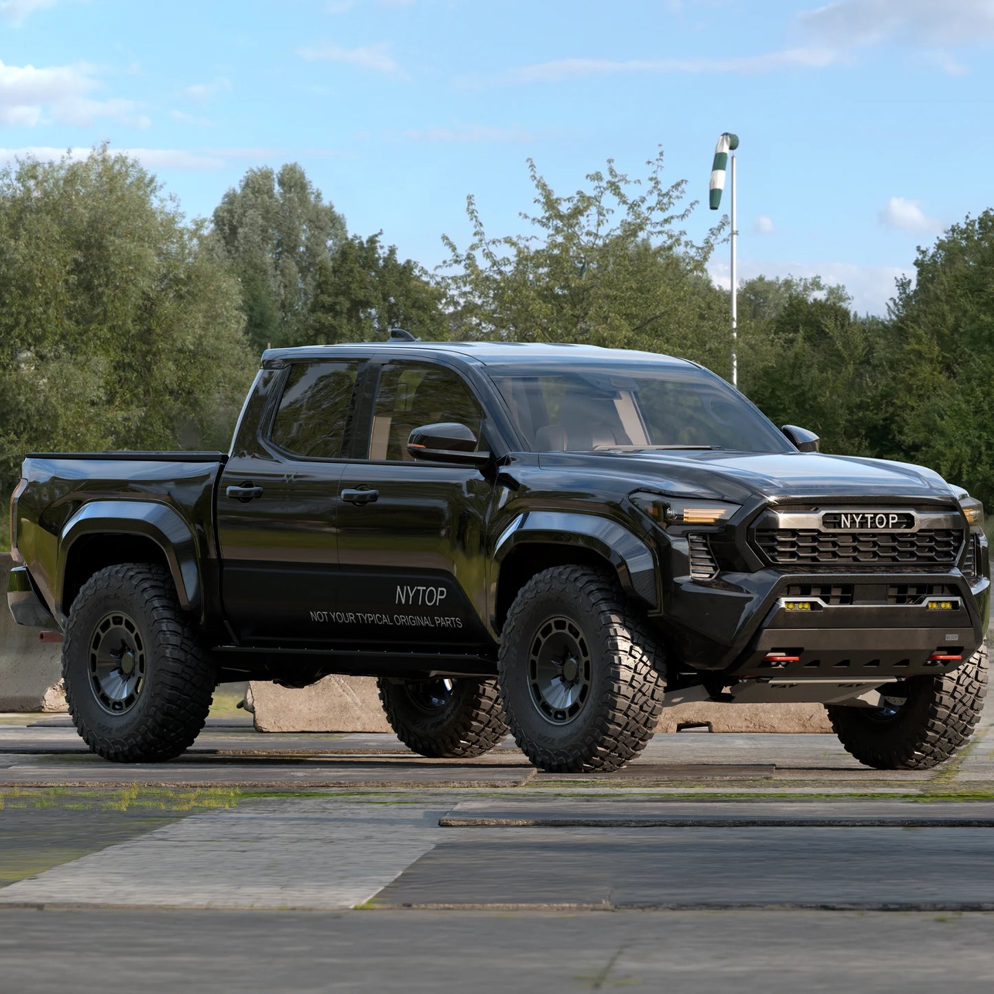 2024-Current Toyota Tacoma TRD Pro/Trailhunter Carbon Fiber Fender Flare Kit