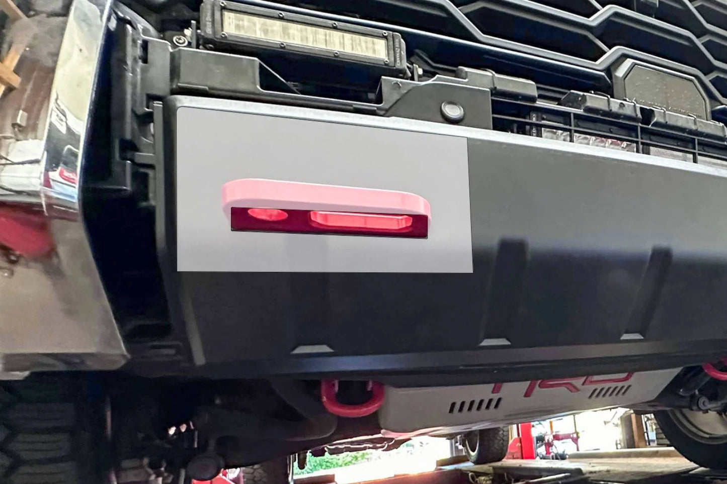 2022-Current Toyota Tundra Front Recovery Points Cutout Template